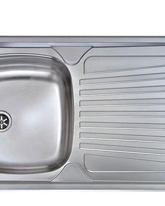 LAVELLO INCASSO CUCINA 1 VASCA SX 86X50 CM ACCIAIO