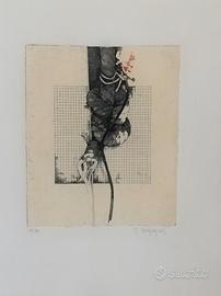 Acquaforte acquatinta di R. CAMPAGNOLI