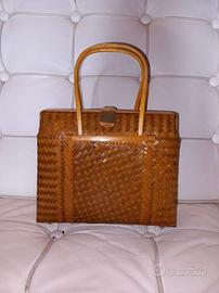 Borsa Midollino Due Manici Vintage
