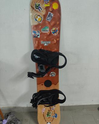 Snowboard Wed'ze 150cm "Ice Chocolate" + Attacchi 