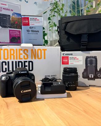 Canon EOS 4000D + Obiettivo 18-55mm DC III