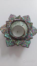 Porta candela e camaleonte 