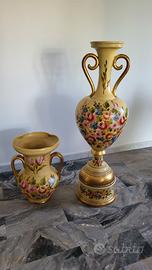 COPPIA VASI IN CERAMICA ANNI 70