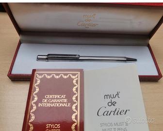 Penna A Sfera CARTIER Bille Must II in acciaio 