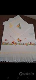 lenzuolo baby dipinto a mano