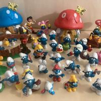 Puffi S.Peyo lotto anni '70/80 case cancello auto