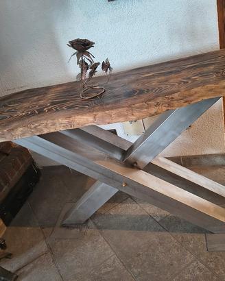 tavolo Inox legno