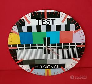 OROLOGIO DA PARETE TEST NO SIGNAL PLEXIGLASS