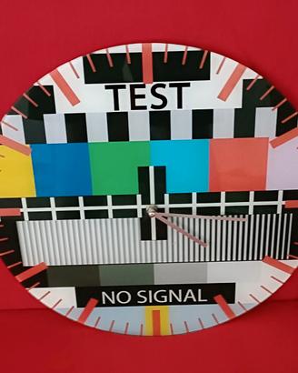 OROLOGIO DA PARETE TEST NO SIGNAL PLEXIGLASS