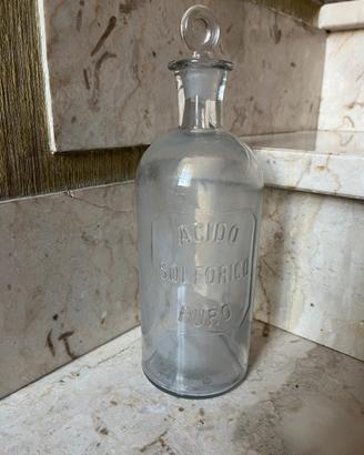 Storica Bottiglia da Farmacia Ac.Solforico Puro