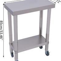 Tavolo da lavoro Acciao inox 