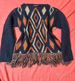 maglione bambina con frange