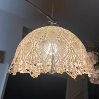 Lampadario fatto all’uncinetto