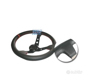 VOLANTE INVERTITO LOOK OMP PELLE SINTETICA NERO BR