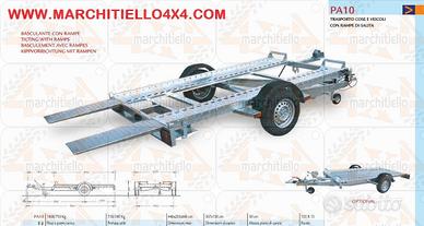 MODELLO PA10 ribaltabile basculante con rampe