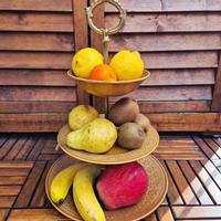 Alzata 3 Piani Vintage "Diamond Laveno" - Ceramica