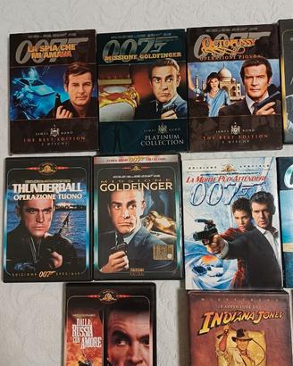DVD Film 007 e Indiana Jones