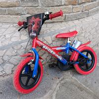 bicicletta spider-man 12 pollici 
