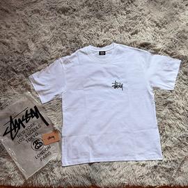T-shirt Stüssy Basic Logo - Bianca