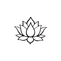 Decorazione Parete Fiore di Loto, Wall Art Yoga Ze