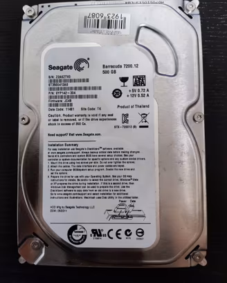 Hard Disk Interno 3.5" Seagate Barracuda 500GB