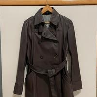 Trench cappotto Paul Smith marrone vera pelle