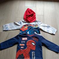 Maglie spiderman in cotone 