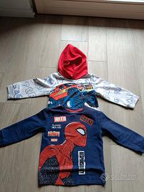 Maglie spiderman in cotone 