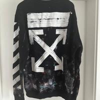 Felpa Maglione Off-White Galaxy Nera