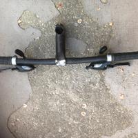 Manubrio con leve freno e cambio shimano 7x3