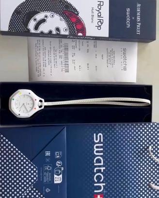 royal pop audemar piguet x Swatch bianco 