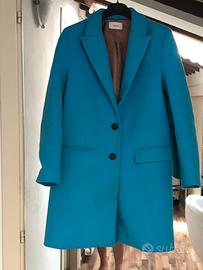 Cappotto Vicolo poliestere turchese tg. 42