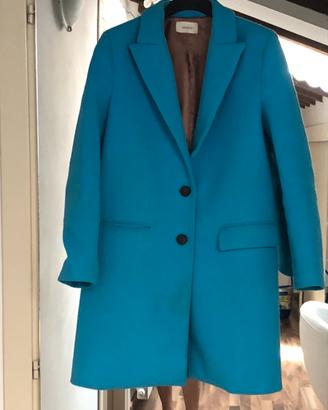 Cappotto Vicolo poliestere turchese tg. 42