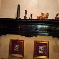 Attacapanni antico dipinto di nero