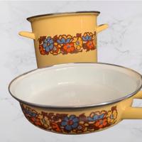 Pentole smaltate vintage Westen bassano anni 60