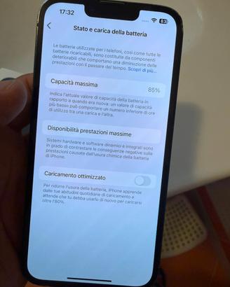 Iphone 13 128 gb batteria 85% grado B