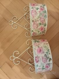 Porta oggetti decoupage