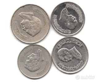 GIORDANIA - Lotto 4 monete circolate #W