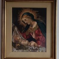 Punto e croce. Madonna con bambino