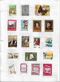 Polonia - lotto francobolli