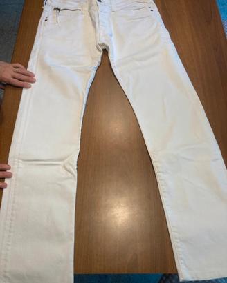Pantalone Bianco Jeans uomo replay