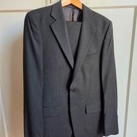 Abito uomo elegante grigio scuro lana ZARA tg. 46