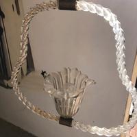 Lampadario a lanterna Murano Venini