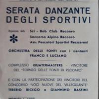 Da appendere Serata danzante Terme di Recoaro 1970