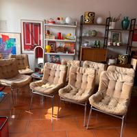 Sedie acciaio tubolare anni 70