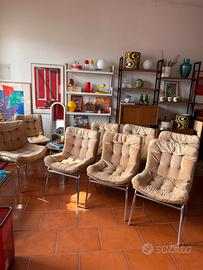 Sedie acciaio tubolare anni 70