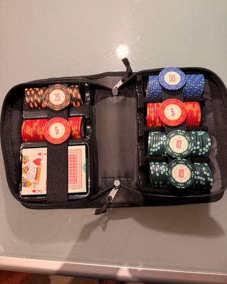 Kit portatile per gioco del poker