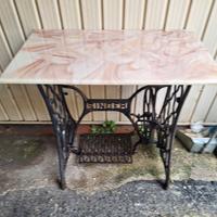 tavolini originale  singer  con marmo 