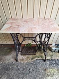 tavolini originale  singer  con marmo 