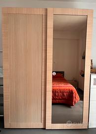 Armadio 2 ante scorrevoli con specchio - 99€